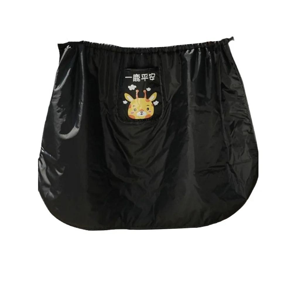 Motorcycle Apron Waterproof Warm Fleece-lined Leg Warmers With Pockets Knee Pad Warm Blanket Windproof Skirt Warm Knee Cover