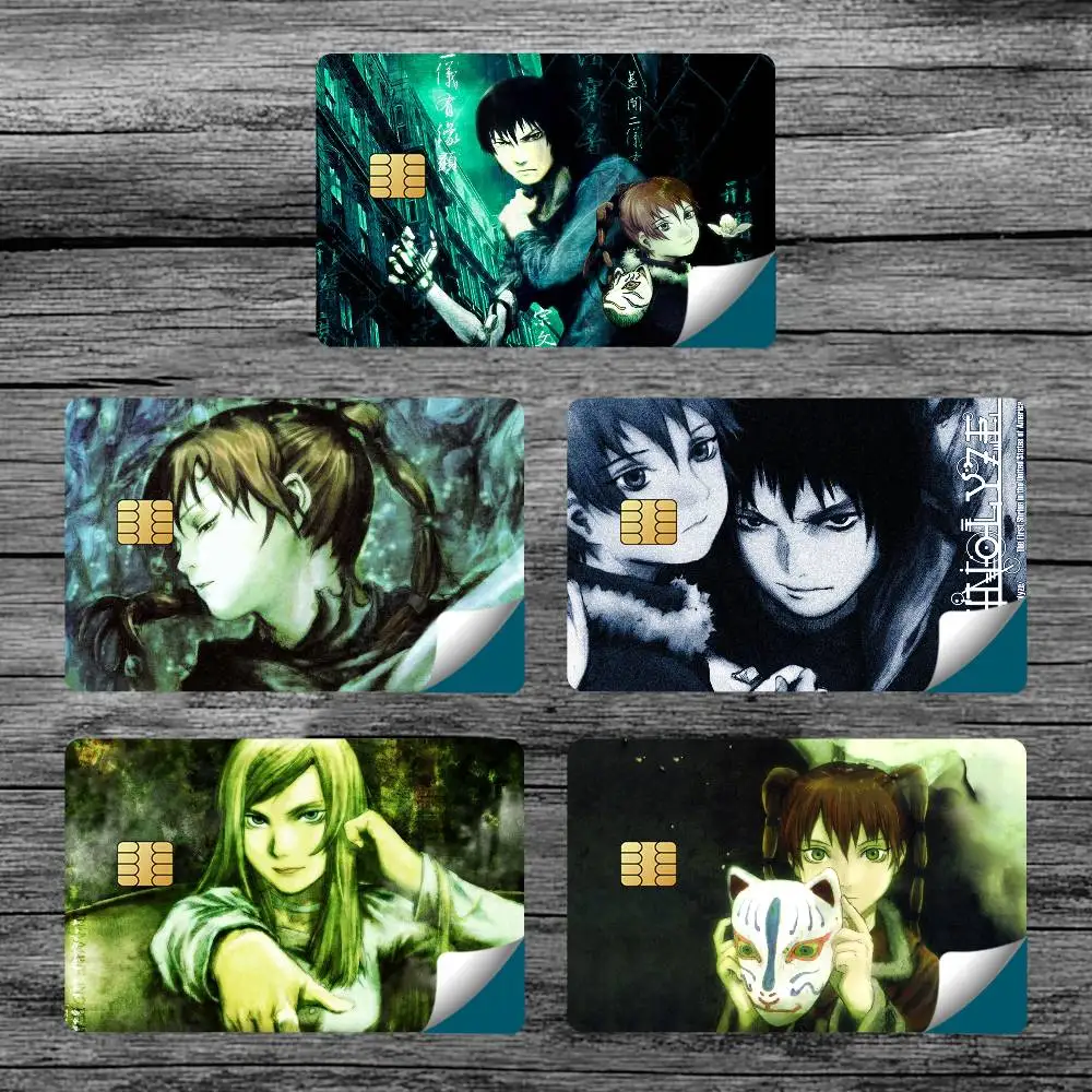 Anime T-TexhnolyzES-S Card Stickers for Bank Access Protective Waterproof Film Cover Sticker Surprise Gift
