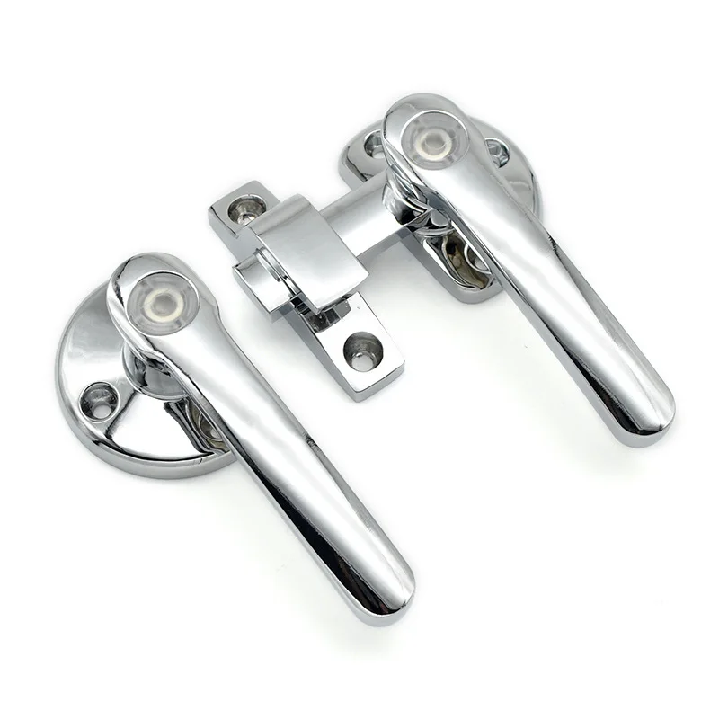 Stainless Steel Soundproof Door Handle Air Conditioning New Energy Rotary Sealed Handle Lock Inner And Outer Double