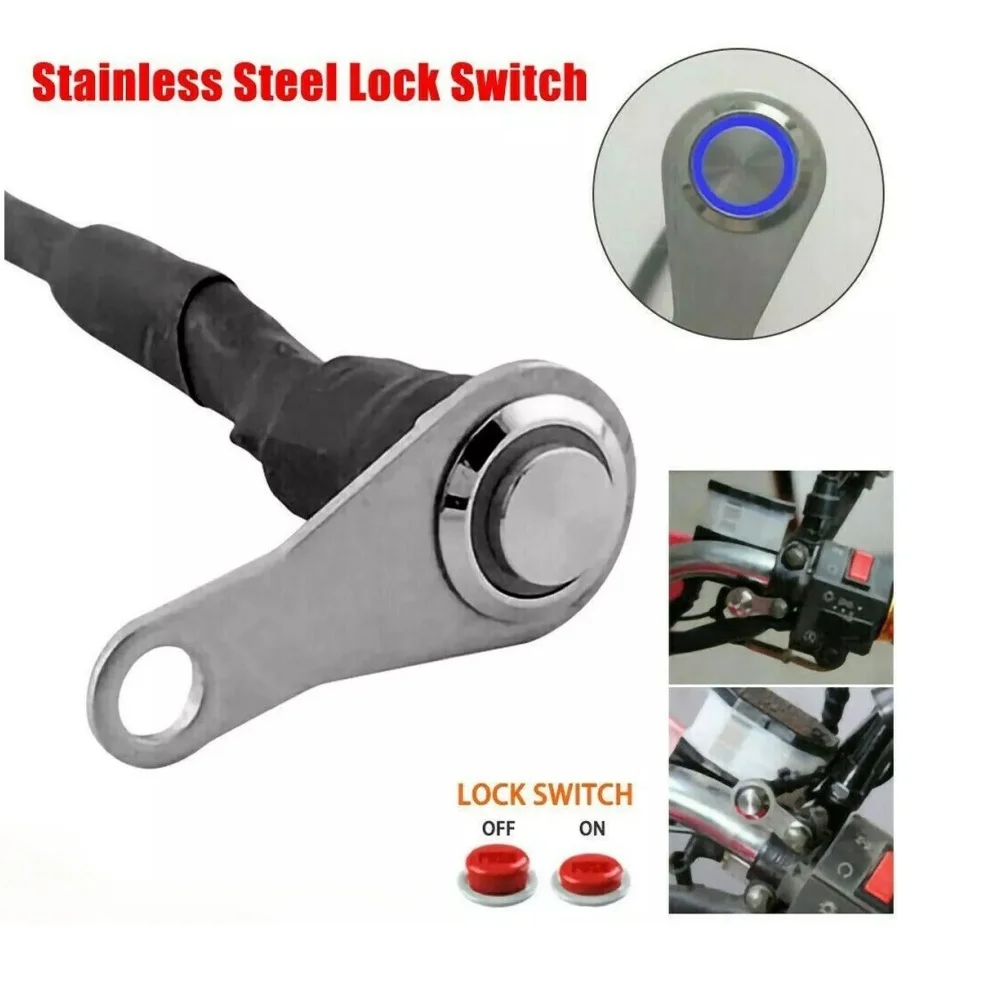 Motorcycle Handlebar Switch Manual Return Reset Button With ON-Off Headlight Fog Light For Horn Engine Power Start Kill Switch