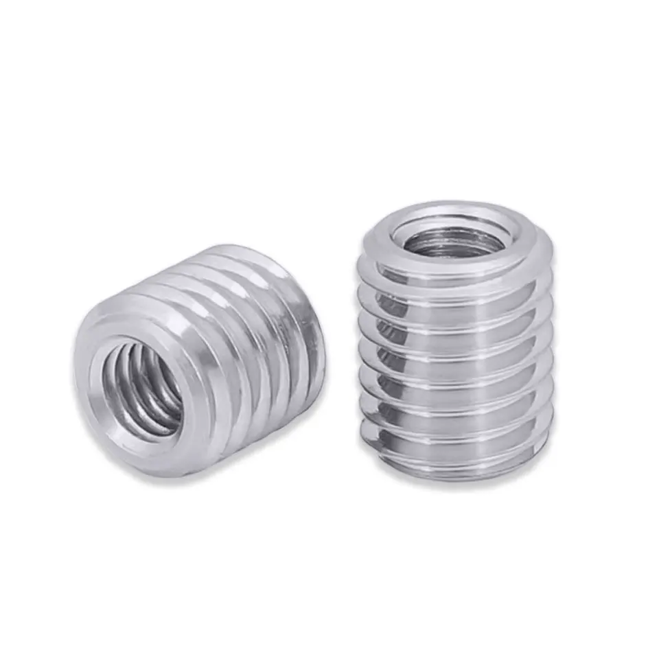 10Pcs Inner And Outer Thread Nuts M16 M14 M12 M10 M8 M6 M4 Hollow Variable Diameter Bolts Thread Galvanized Conversion Screw Cap