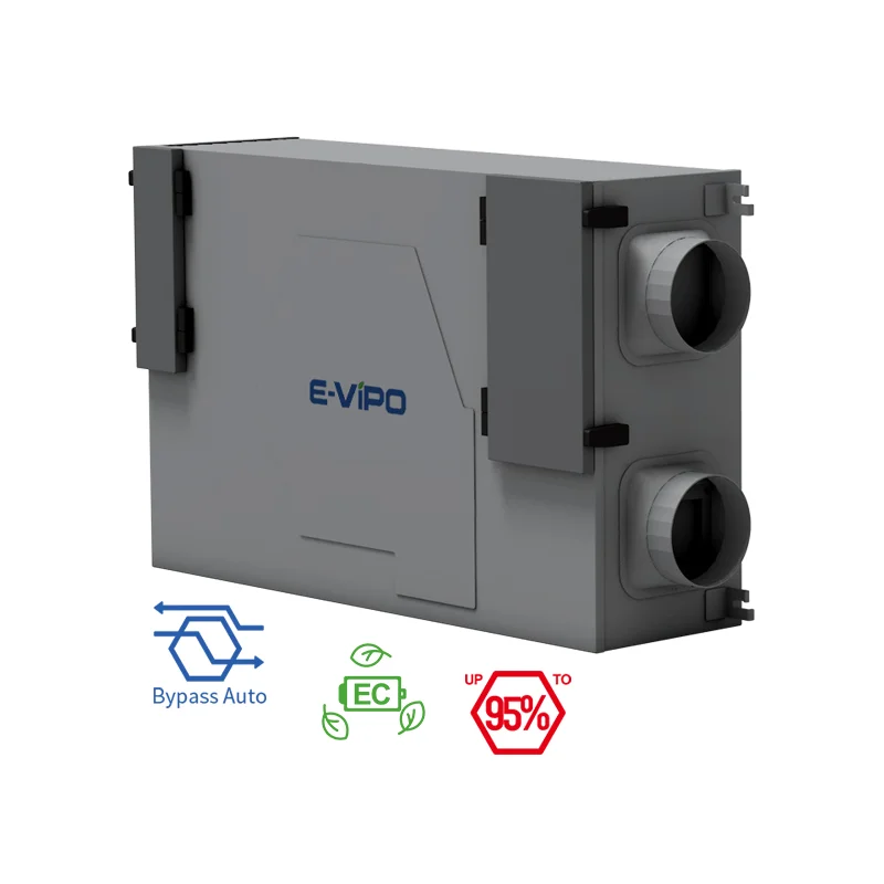 E-VIPO HVAC System  High Quality Integrated Structure Ceiling Mounted  ERV Energy Recovery Ventilation  With  H13 HEPA Filter