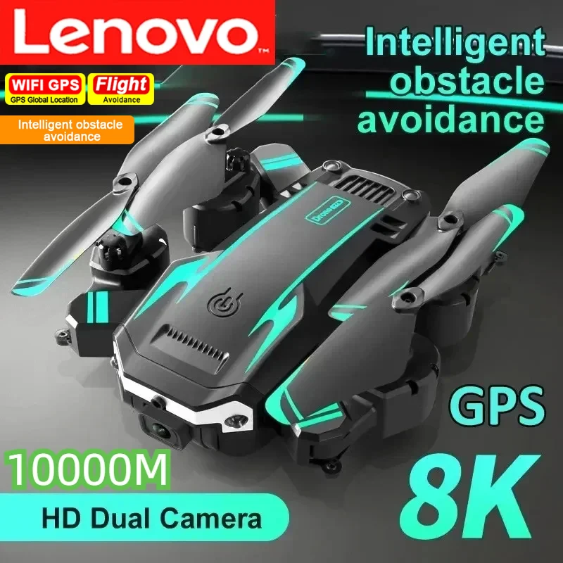 Lenovo-G6 Pro Professional HD Brushless Fotografia Aérea Drone, Quadrotor Evitar Obstáculos para Adultos e Crianças, 8K, GPS, Brinquedos