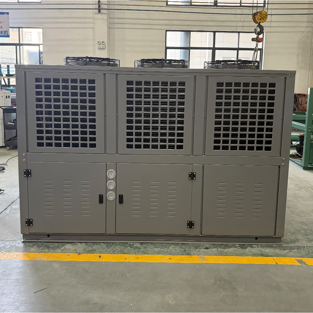 V Type Box Condensing Unit Semi-hermetic Series Unit  for Cold Room Walk-in Freezer