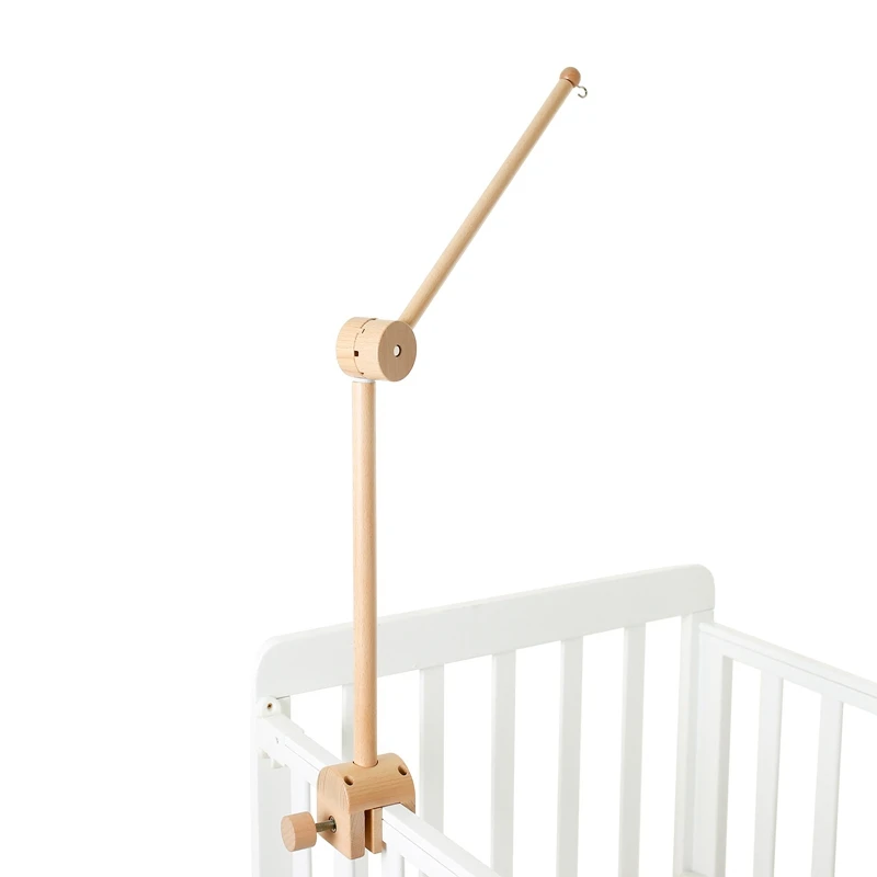 Arche de cloche de lit en bois pour bébé, support de boîte à musique pour nouveau-né, jouets mobiles, bras de jouet CPull, cadeaux de hochets