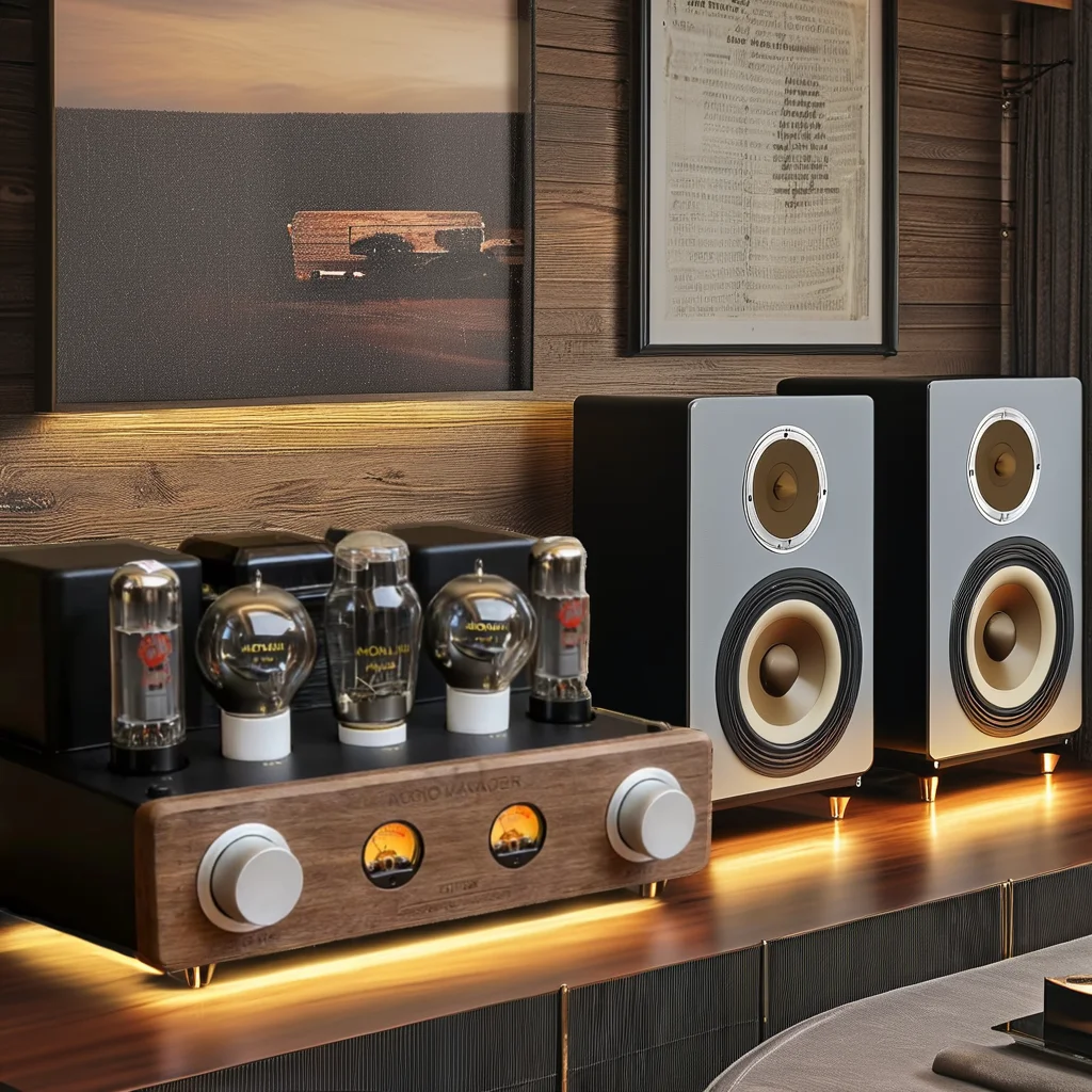 MONA EL34 Class Single-Ended Tube Amplifier 6SN7 274B Matched Tubes VU Meter Aluminium HiFi Stereo Power Amp Audiophile Home