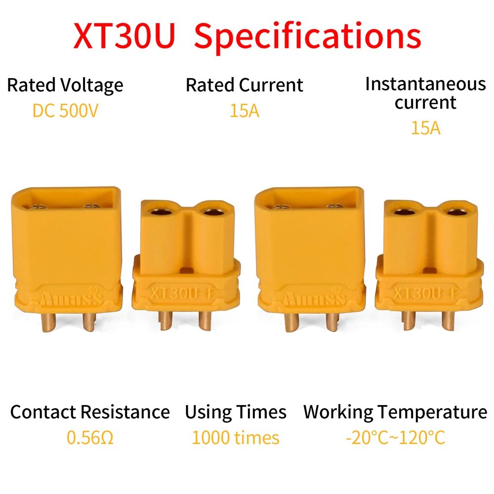 9IMOD XT60 XT30 XT90 T-plug Male Female Bullet Connectors Amass XT30U XT60H Power Plugs