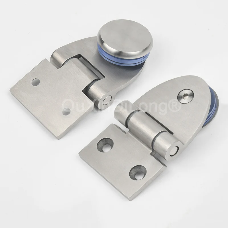 

New 4PCS Stainless Steel Thicken Glass Door Hinges Deli Window Pet Cabinet Hinges Mechanical Equipment Hinges for 6~10mm