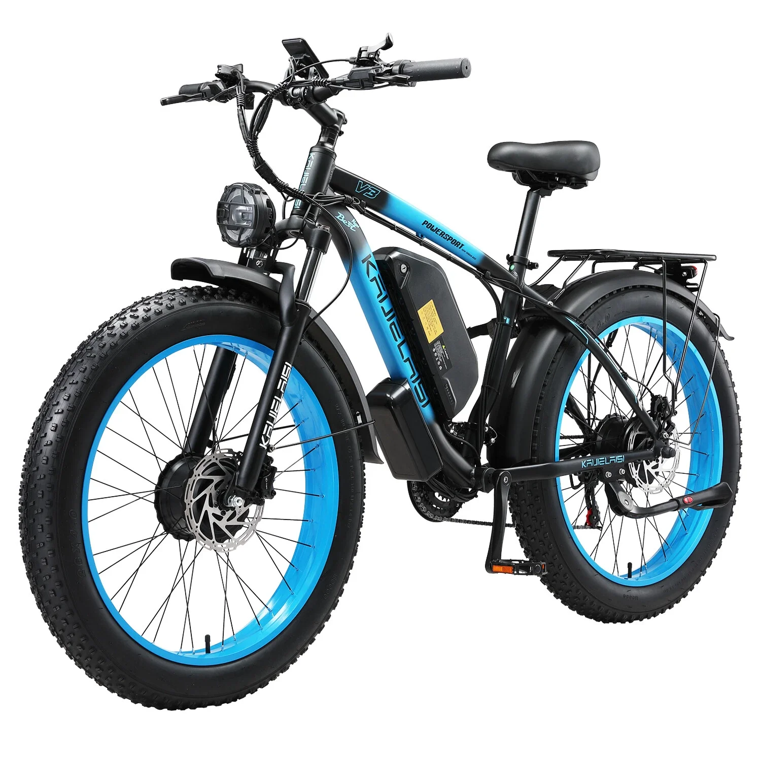 2000W Dual Motor  35MPH Dirt E-Bike 26" 48V/23Ah Electric Bike for adult