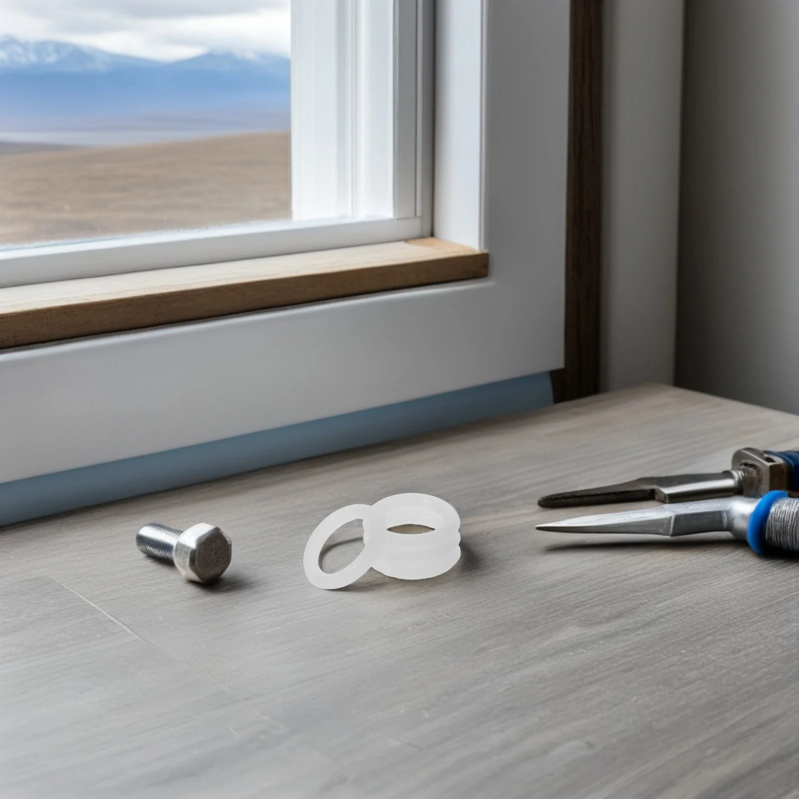 

4Pcs Silicone Faucet Washer Set Universal Fit for Most Faucet Types Preventing Water Leaks Home Repair