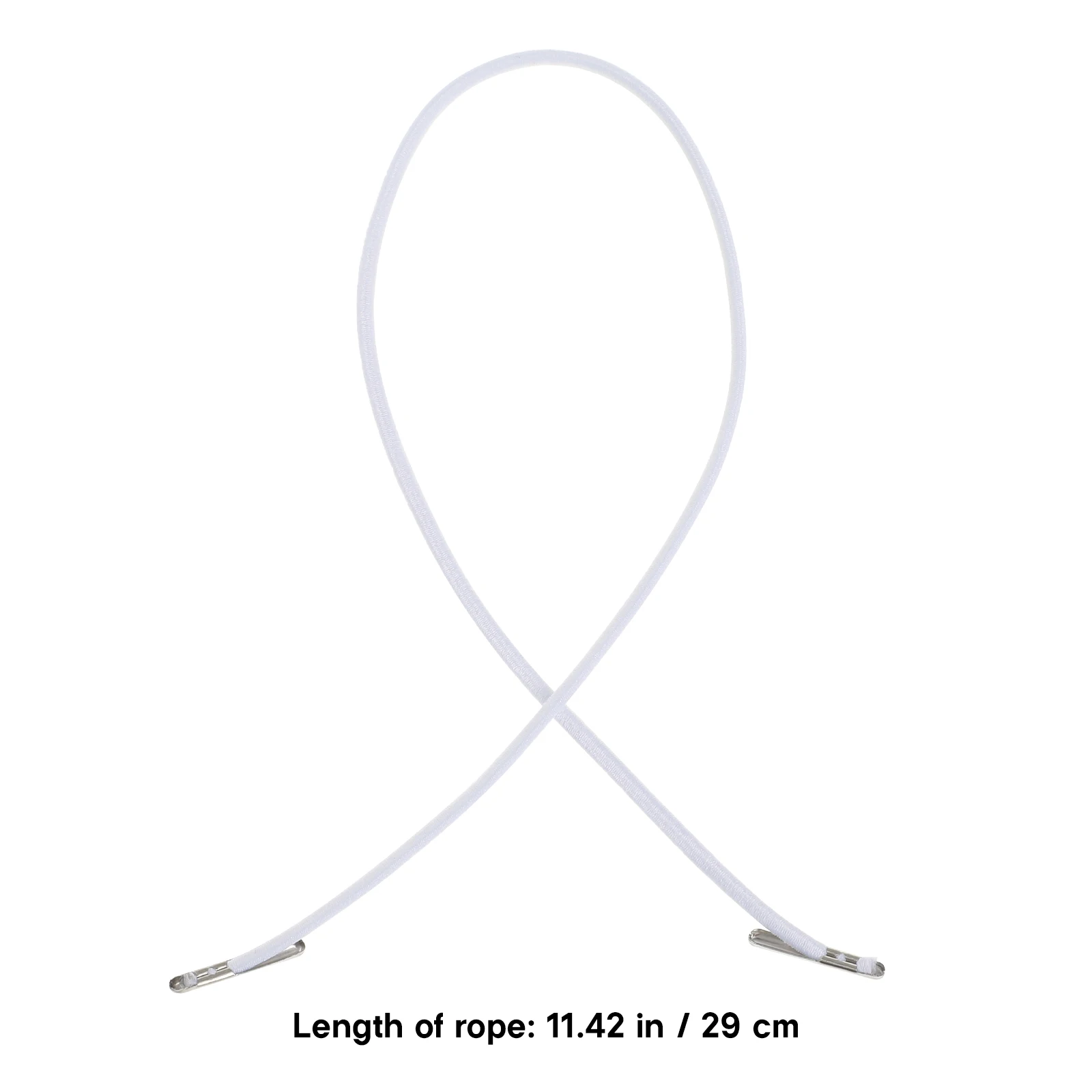 

200pcs Elastic Barbed Cords for Masks Crafts Bookbinding School Projects File Folder Drawstring Hat Cord Portable Versatile