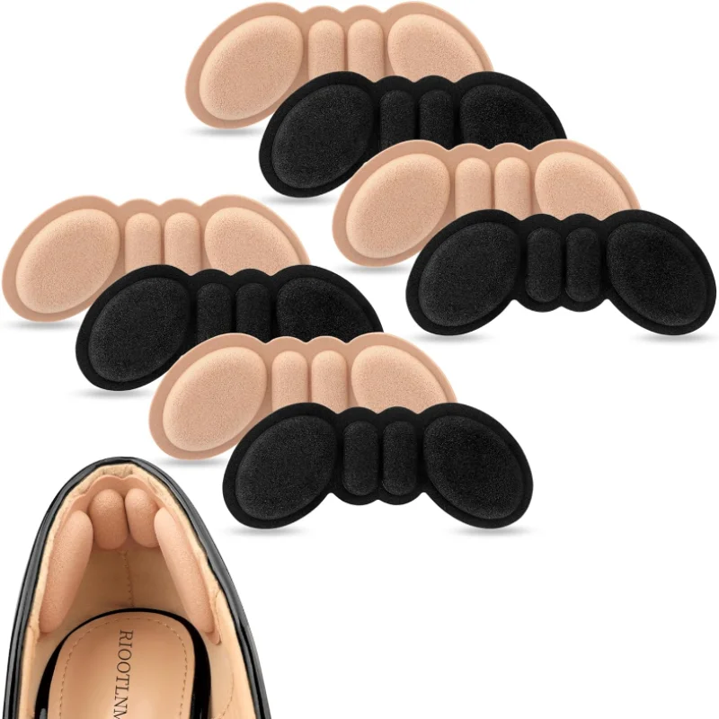 

4Pairs Heel Grips Liner Cushions Inserts for Loose Shoes Pain Relief Antiwear Heel Pads Fit Filler Pad Prevent Heel Pain Blister