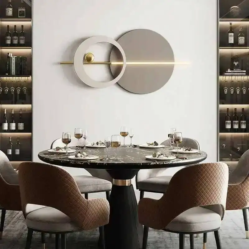 for Metal Wall Italian Decor Hotel Wall Accents Light Three-dimensional Light Luxury Creative Design Wall Decor for Bedroom