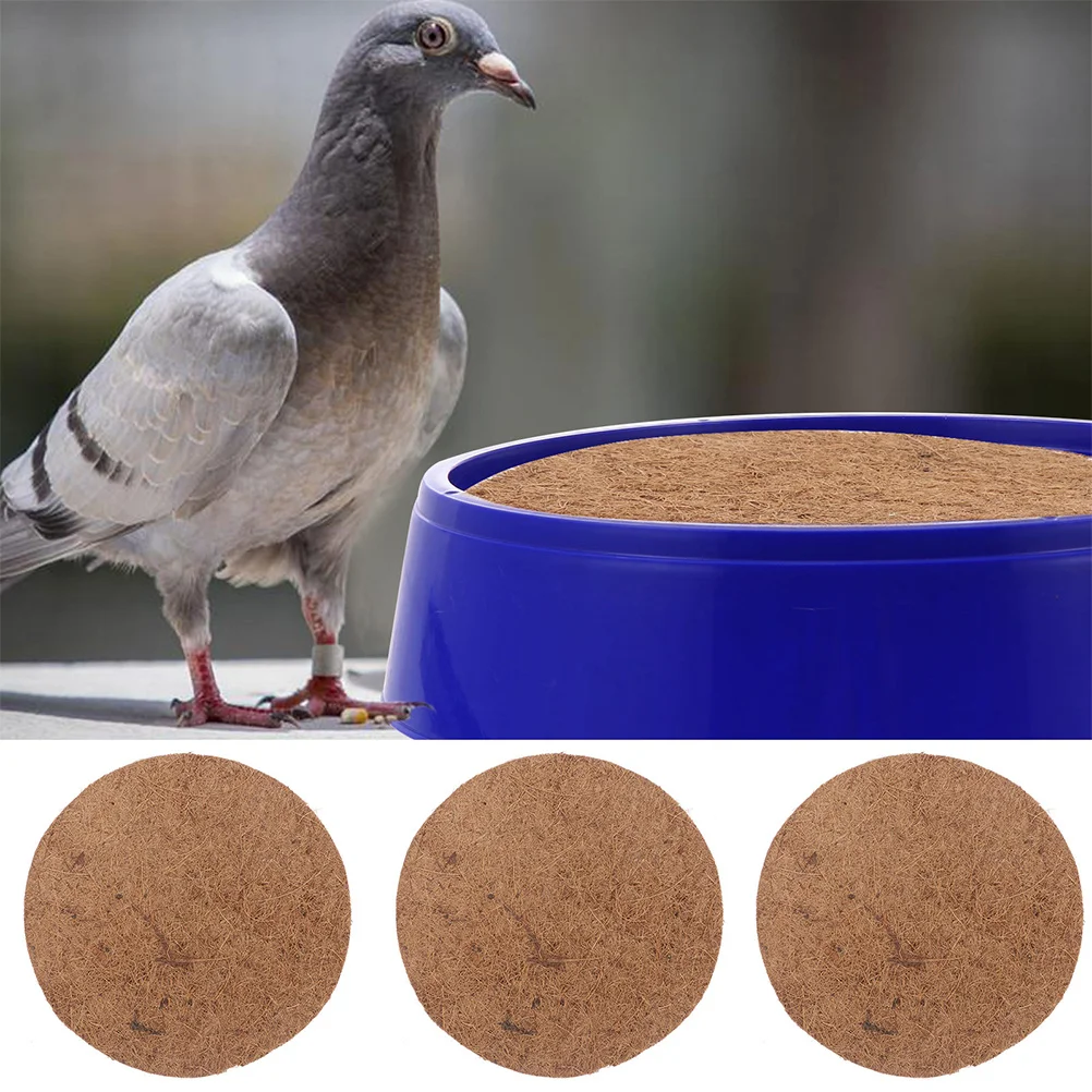 

8Pcs Pigeon Nest Mat Natural Coconut Fiber Bird Nesting Pad Comfortable Breathable Warm Bird Breeding Nest Supply