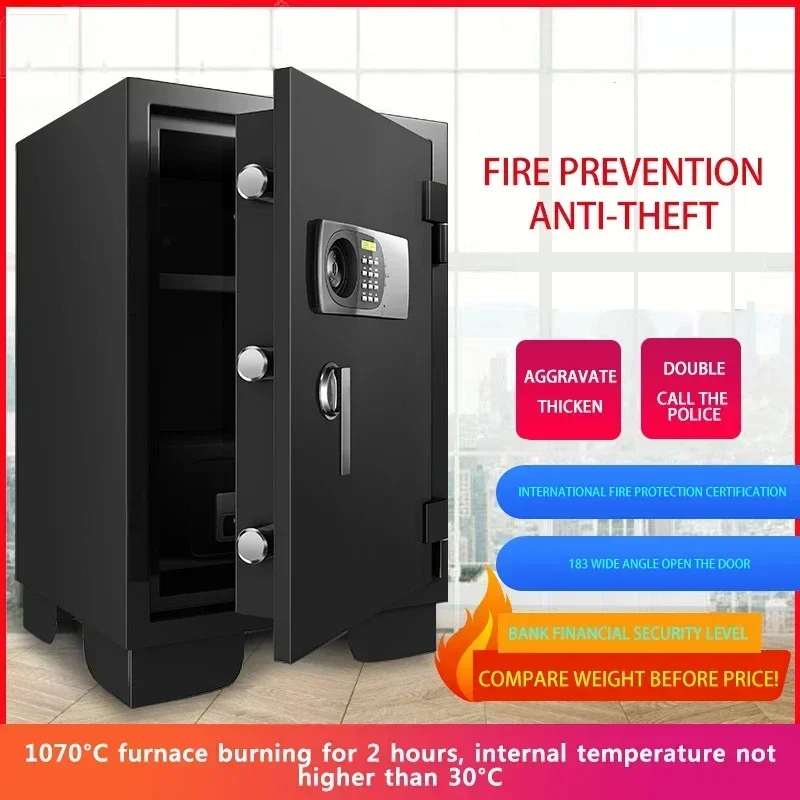 Hot Sale Safe Box Electronic Password Fireproof Anti-theft Home Office File Thickened Cabinet Heavy And Small Safe Money Box MC-