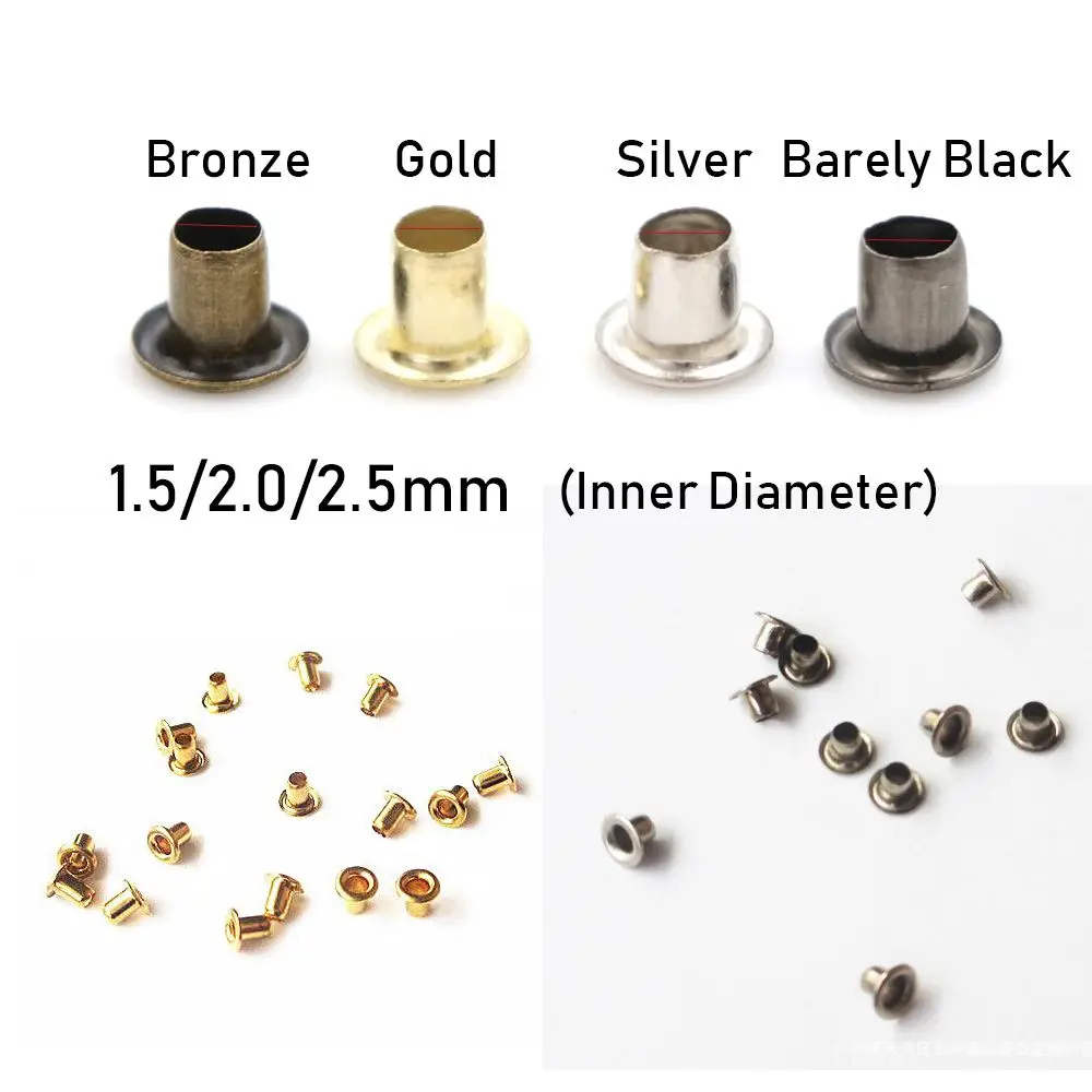 50 szt. Mini guziki z metalową klamrą zatrzaski DIY do lalek klamry do paska torby buty akcesoria krawieckie 1.5/2.0/2.5MM