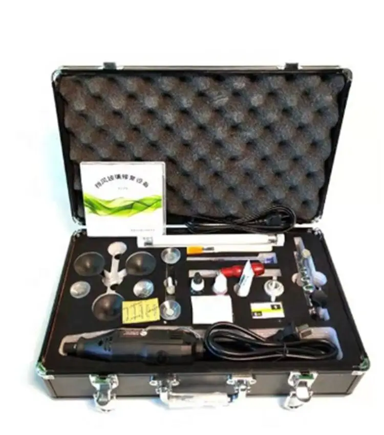 Automobile broken glass repair windshield repair kit for auto windshield cracks and scratches