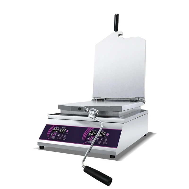 fossil cake machine Oracle Xianbei cake press squid seafood shrimp pancake machine painting stone cake machine