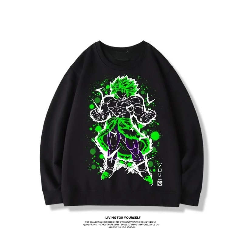 Dragon Ball Round Neck Hoodie Male Sun Wukong Beijita Beijit Dragon Ball Saiyan Co branded Printed Coat