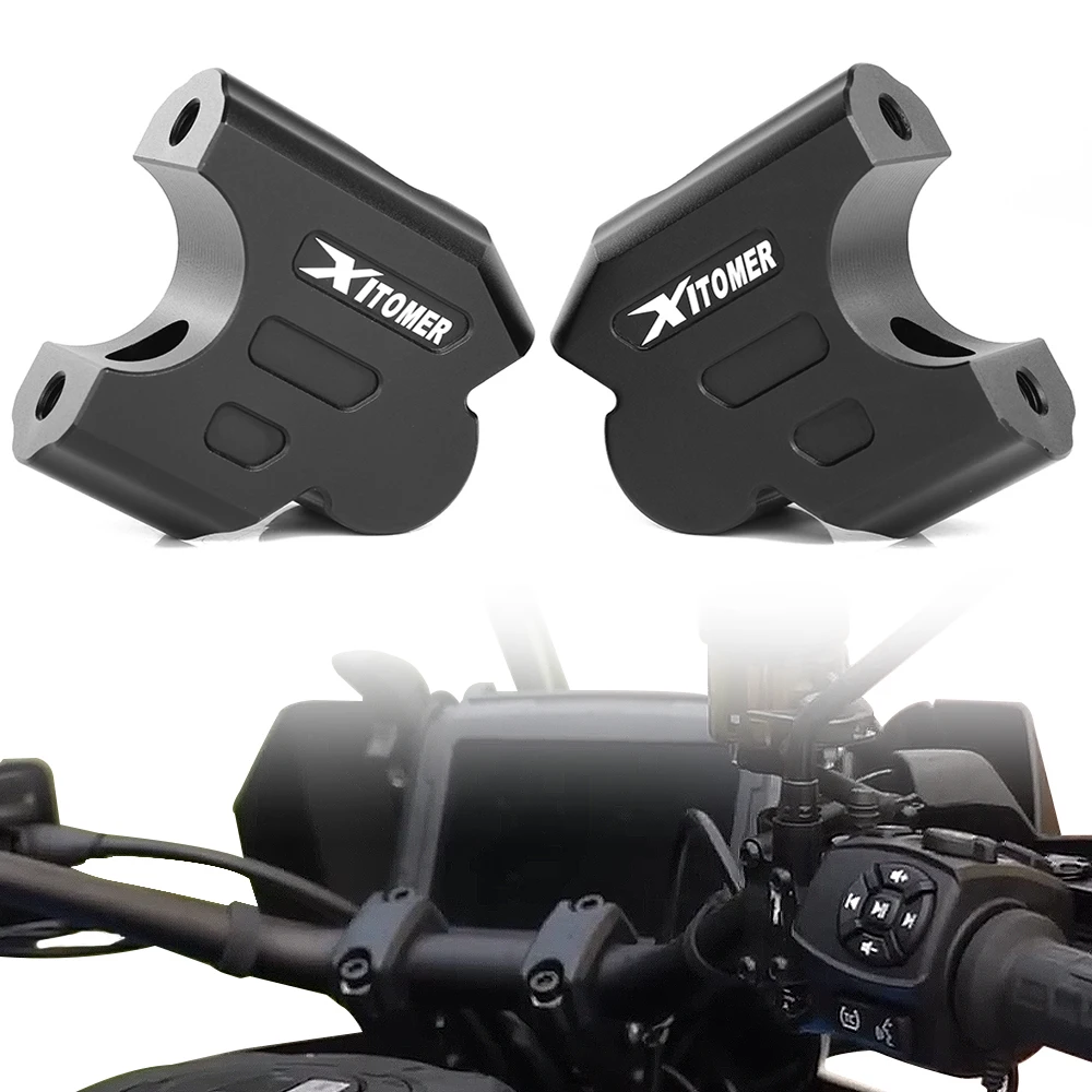 

Fit For Harley Davidson Pan America 1250/Special 2021-2024 Motorcycle Handle Bar Riser Clamp Extend Backward Adapter With Offset