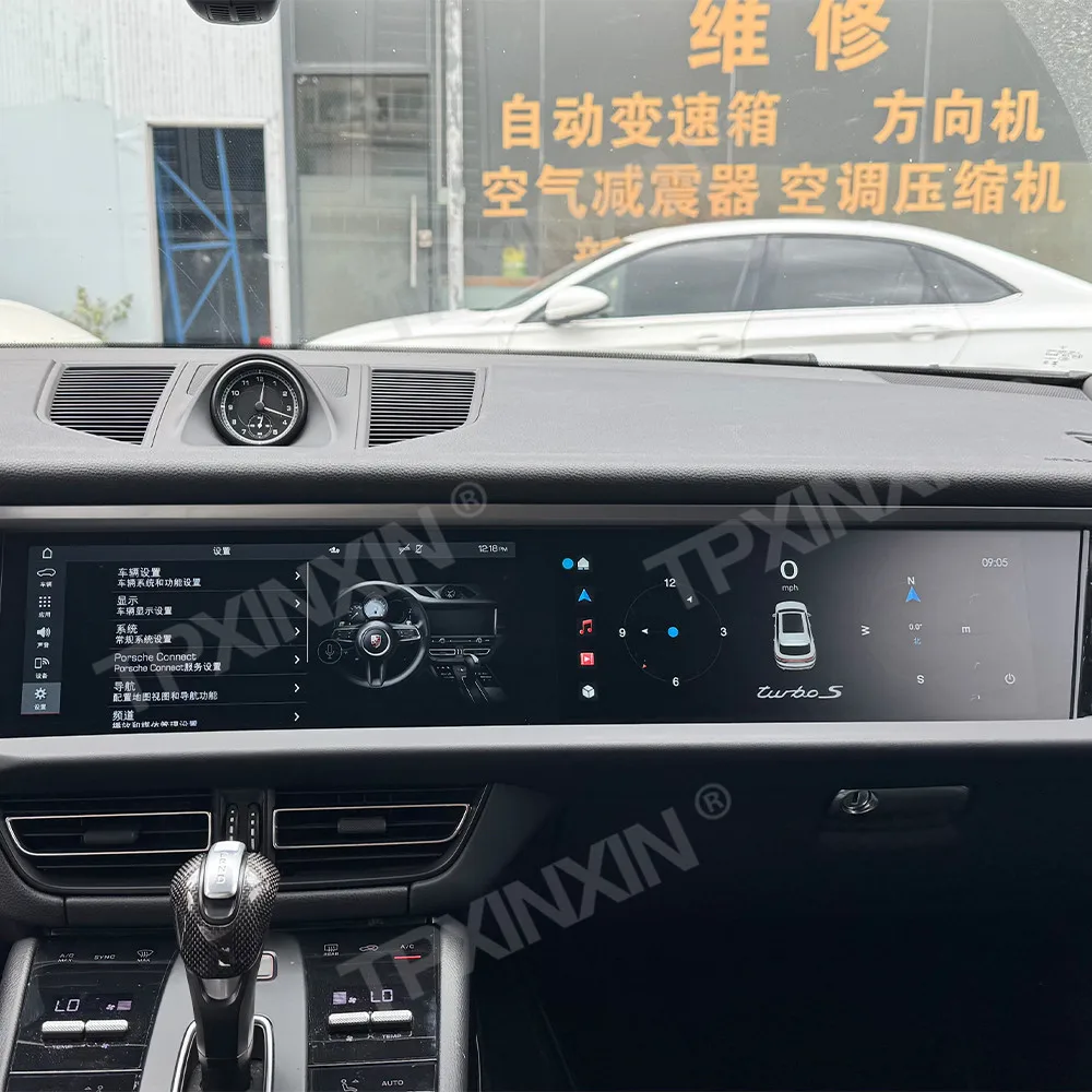 

Мультимедийный проигрыватель для автомобиля Android для Porsche Macan 2018-2024, двойной экран 24,6 дюйма, 2DIN, автомагнитола, головное устройство для второго пилота