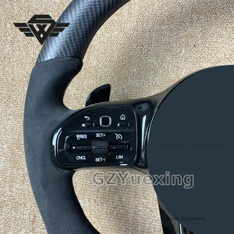 Hot Selling Customization Sport Matte Carbon Fiber Steering Wheel for Mercedes Benz 809 AMG W204 W213 GLE CLS S-Class W204 W213