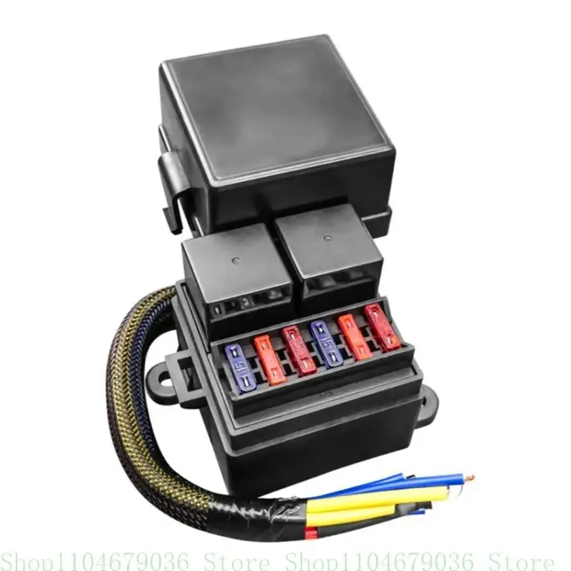 Waterproof 12V Relays Fuses Box Set with Pre Design Suitable for Car Trucks Boats & Marine Automotive Applications