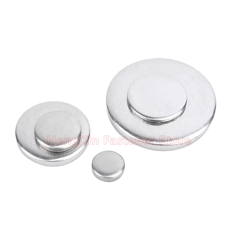 5-150pcs Dia 6mm-30mm Solid 304 Stainless Steel Disc Flat Gasket Metal Plate Round Sheet Pad Washer without Hole Thickness 1-5mm