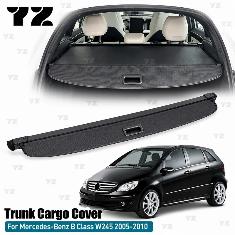 For Mercedes-Benz B Class W245 B200 Car Trunk Cargo Cover, Storage Partition, Privacy Interior Parts, Accessories 2005-2010