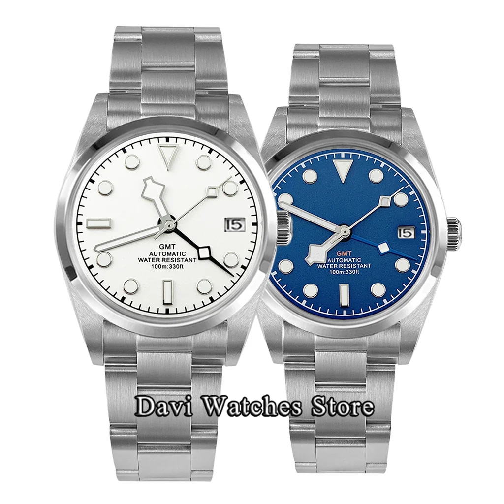 36mm/39mm New Original Luxury Fashion Automatic Watch Silver Stainless Steel Case Sterile Dial Sapphire Glass NH34 Movement