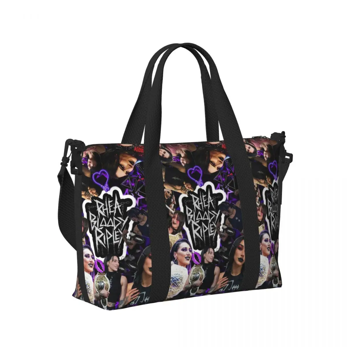 

Пляжная дорожная сумка Rhea Ripley, большая вместительная сумка для тренажерного зала, йоги, женская дорожная сумка для покупок, сумка на плечо