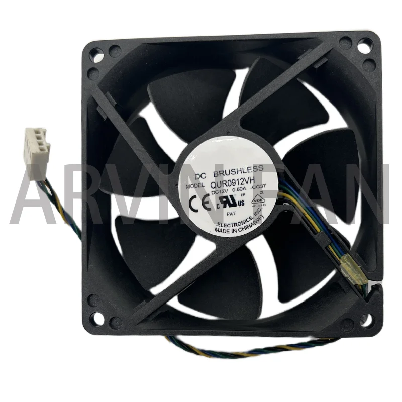 QUR0912VH 9CM 92X92X25mm 12V 0.60A 4 Lines Pwm Large Air Volume Computer CPU Radiator Fan Mini Water Cooling Fan