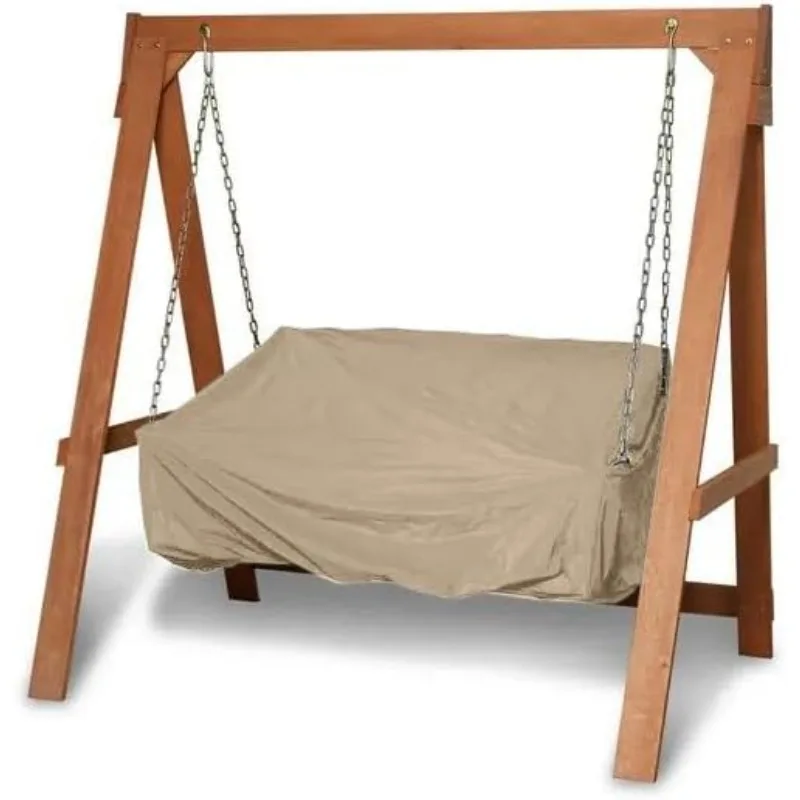 

Outdoor Swing Cover Light Weight Material, Weather Resistant, Elastic Hem, 63W x 26D x 26H, Classic Tan