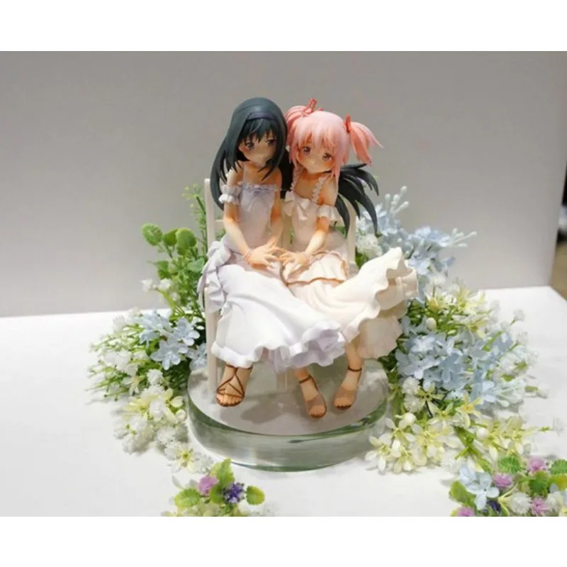 

New Anime GK Puella Magi Madoka Magica Akemi Homura Kawaii Figure Resin DIY Assembly White Model Toys Doll Ornament Gifts