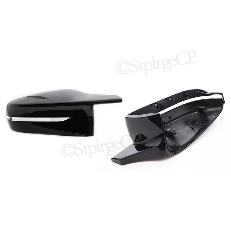 G30 G38 Bright Black Side Wing Rearview Mirror cover caps For BMW 3 4 5 7 Series G20 G21 G28 G22 G11 G12 M4 style LHD RHD