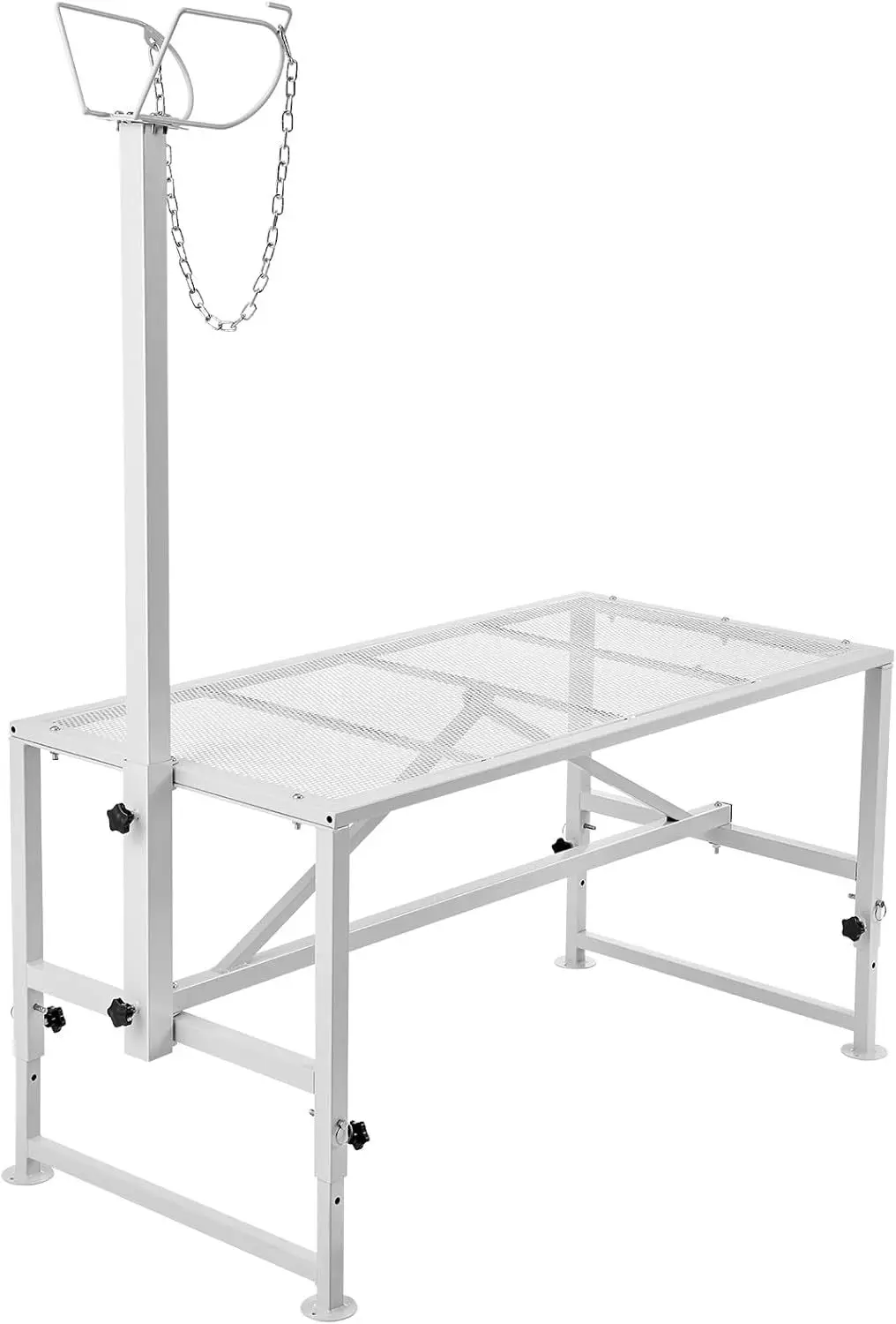 Cross-border special for sheep trimming milking rack with adjustable height 51-inch metal livestock standing rack Cross-border h