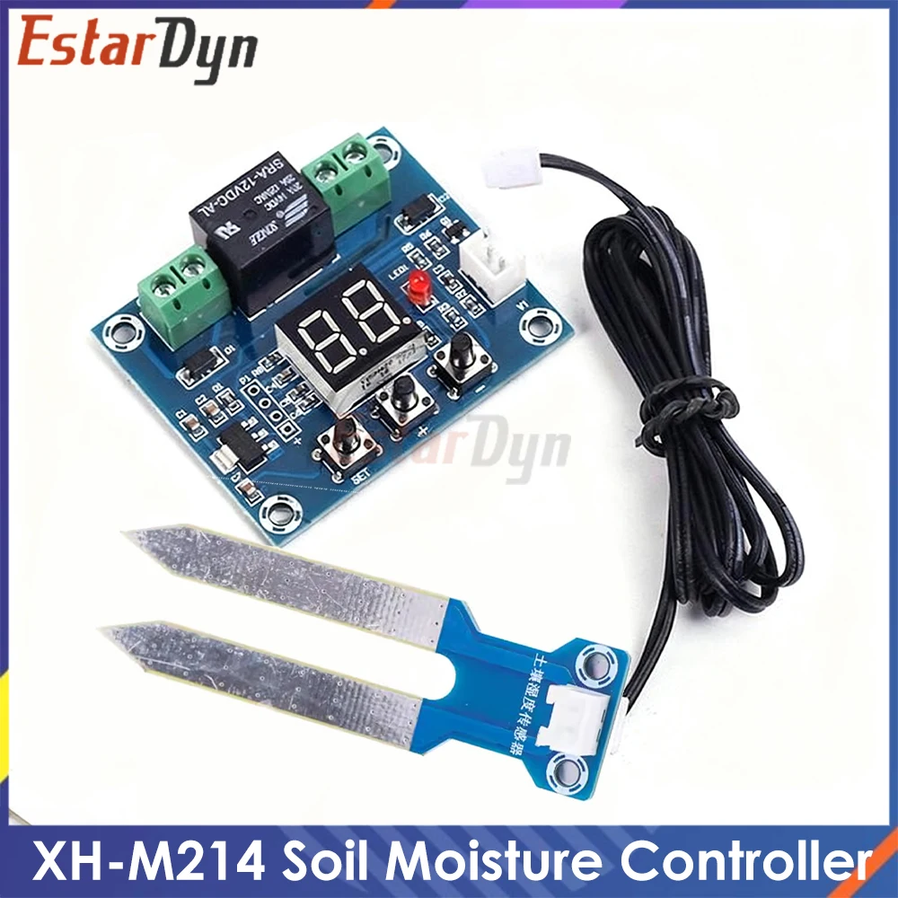 XH-M214 Soil Moisture Controller Module Digital Display Flower Pot Watering Automatic Sprinkler
