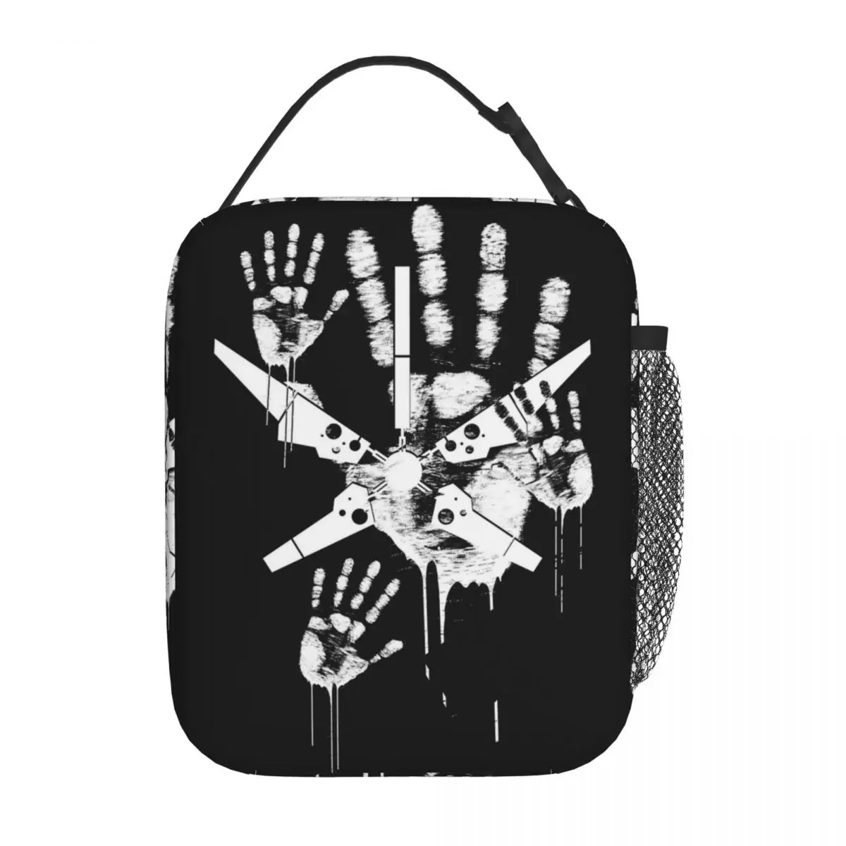 

Insulated Lunch Tote Bag Odradek Death Stranding Handprints Product Video Games Lunch Food Box New Arrival Thermal Cooler Box