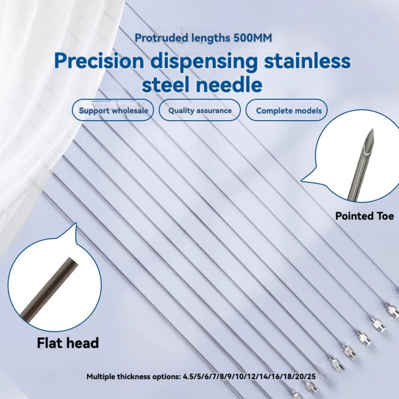 

19.6-inch pointed stainless Syringe needle dispensing equipment syringe 500mm extended dispensing needle tube dispensing needle