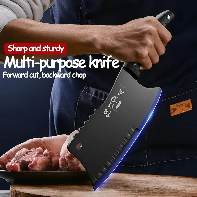 Slicing knife, bone chopping knife, stainless steel multi-purpose knife, sharp knife, unique design, widely used TB9195