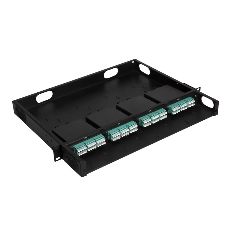 1U 19 Inch Rack Mount MPO Patch Board 144 Fiber Optic 96 Fiber Optic High Density Distribution Frame