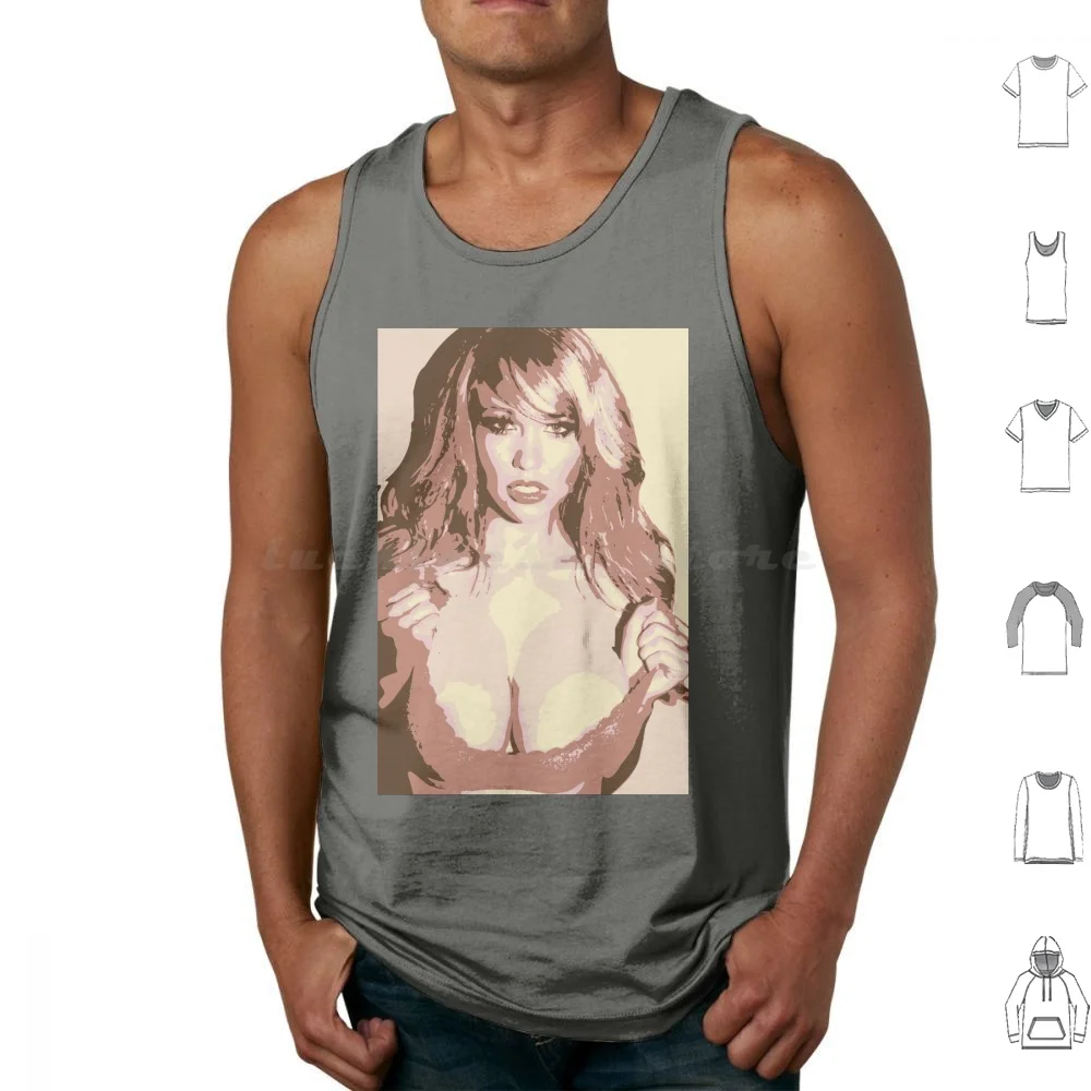 

Очень сексуальная девушка-подросток. Светлые волосы. Топы на бретелях с пышным телом, жилет без рукавов, сексуальная девушка, красивая, великолепная, потрясающая, красивая женщина