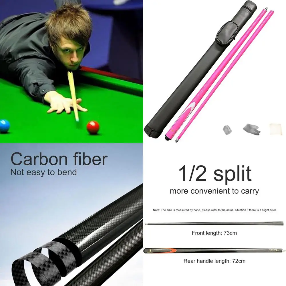 

Бильярдный кий с низким профилем 9,5 мм для бильярда, домашних баров и бильярдных залов - розовый 3