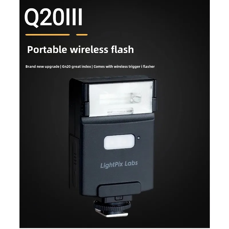 LightPix Latest Upgrade Q20III Popular Wireless Flash GR Ricoh Set-top LED Fill Light