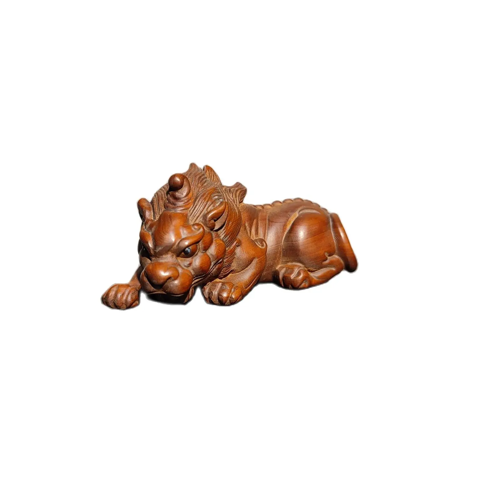 

Chinese Unicorn Dragon Sculpture Statue Wooden Lion Wall Carving Desk Decor Fine decorative sculpture home decor