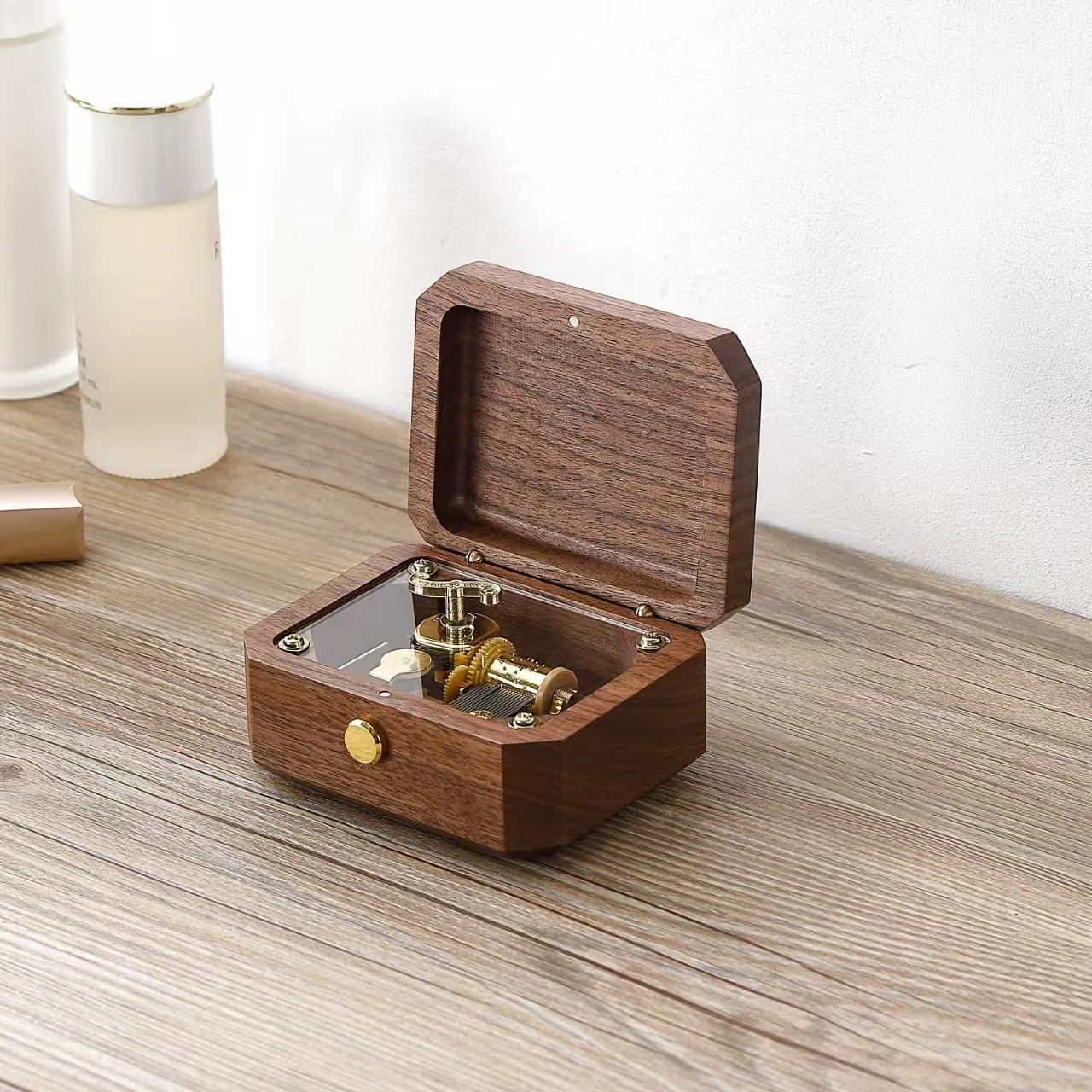 

SOFTALK Premium walnut Musical Box - Solid Wood Elfen Lied Music Box Birthday, Christmas, Valentine's Day Gift for girls