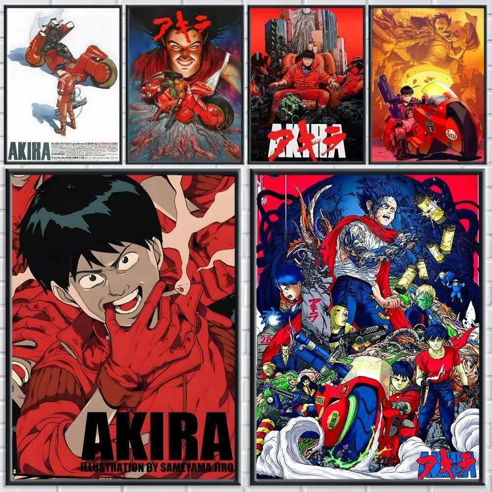 anime Akira Poster Poster HD Self Adhesive Waterproof Art Print Wall Decor for Bedroom Living Room Home Gift