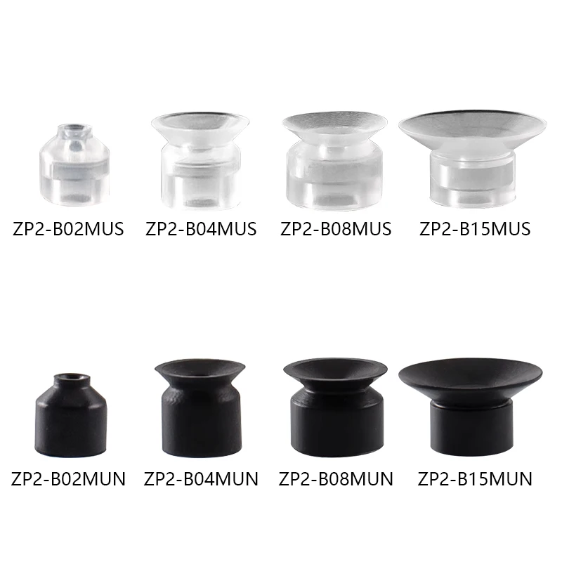 

10pcs/lot Robotic Parts Vaccum Suction Cup ZP2-MU Series ZP2-B02MUS ZP2-B02MUN ZP2-B04MUS ZP2-B04MUN ZP2-B15MUS ZP2-B15MUN