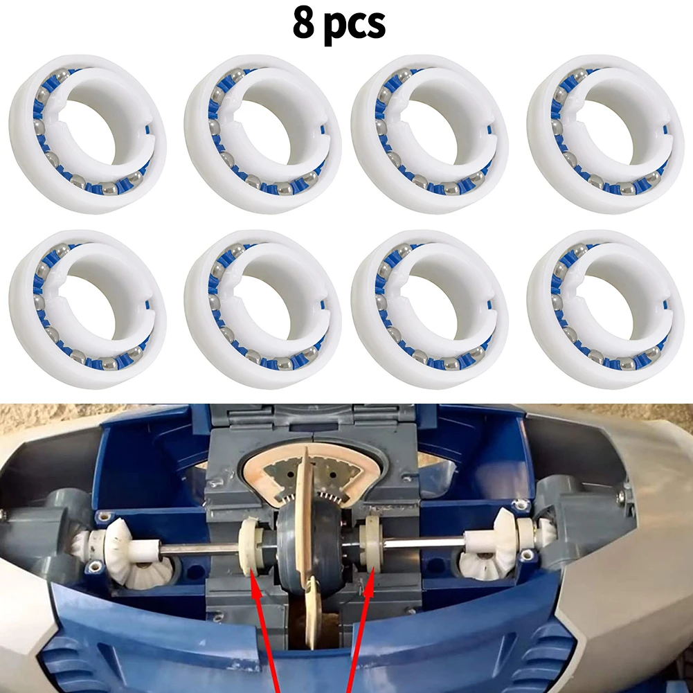8 Pack R0527000 Wheel And Engine Bearing For MX8 In-Ground Swimming Pool Cleaner Replacement Accessories