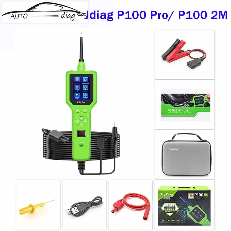 

Topdiag P100 Pro P100 2M Car Motorcycle Circuit Tester Current Analyzer Probe OBD Car Diagnostic Auto Repair Tool PK Autel PS100